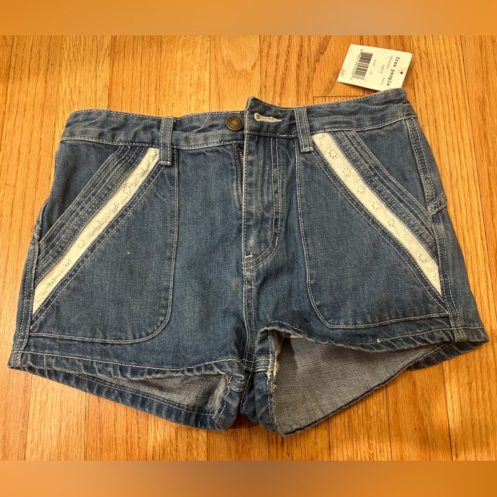 Free People denim shorts
